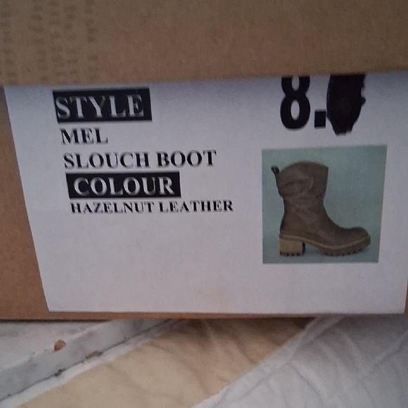 Free People Mel Slouch Boot Hazelnut Leather Size 8 New With Box Boho - Picture 5 of 11